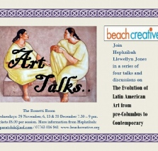 Beach Creative Europe to South America talk flyer