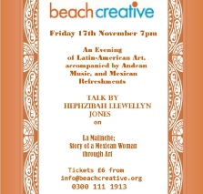 Beach Creative La Malinche talk flyer